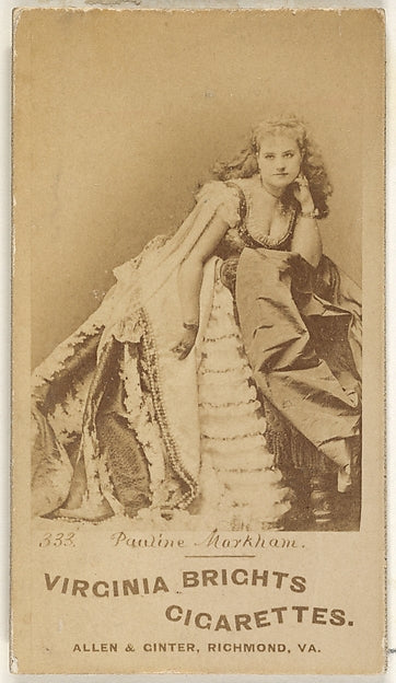 :Card 333 Pauline Markham Virginia Brights Cigarettes-16x12"(A3) Poster