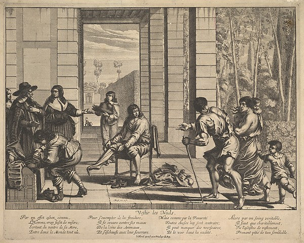 Clothing Beggars 1635-Abraham Bosse ,  Poster Print Wall Art