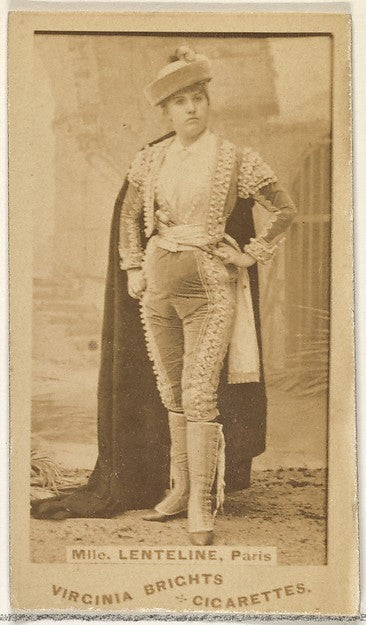 :Mlle. Lenteline Paris Virginia Brights Cigarettes-16x12"(A3) Poster