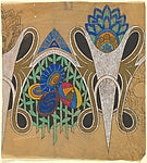 Anonymous, French, 20th century:Panel with Ornamental Design-16x12"(A3) Poster