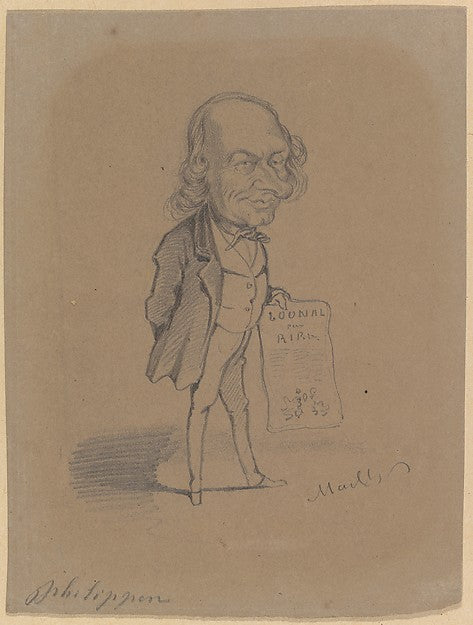 Hippolyte Mailly , After Nadar:Caricature of Charles Philipo-16x12"(A3) Poster