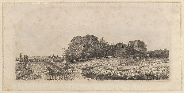 Captain William E. Baillie , After Rembrandt:Landscape with -16x12"(A3) Poster