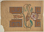 Anonymous, French, 20th century:Panel with Flowers and Pods -16x12"(A3) Poster