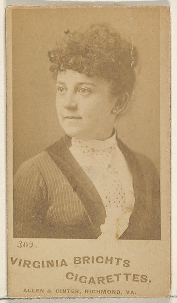 :Card 302 Virginia Brights Cigarettes-16x12"(A3) Poster