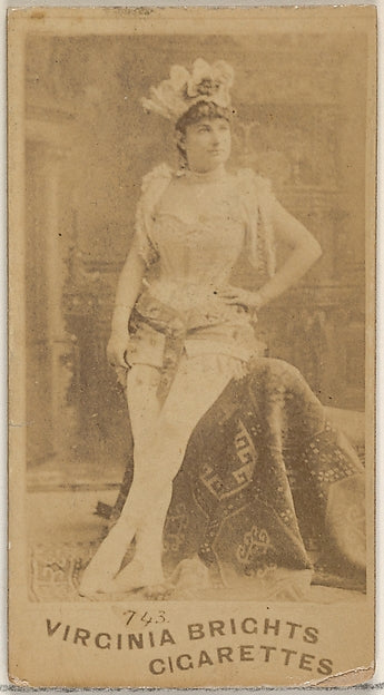 :Card 743 Virginia Brights Cigarettes c1888-16x12"(A3) Poster