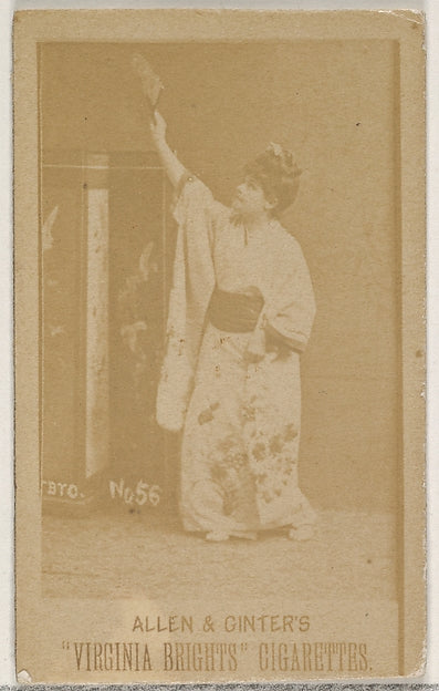 :Card 56 Virginia Brights Cigarettes c1888-16x12"(A3) Poster