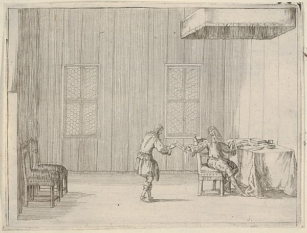 Bartolomeo Fenice:Francesco I d'Este Drafts a Document that -16x12"(A3) Poster