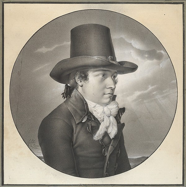 Portrait of a Man 1793-Louis Lafitte ,  Poster Print Wall Art