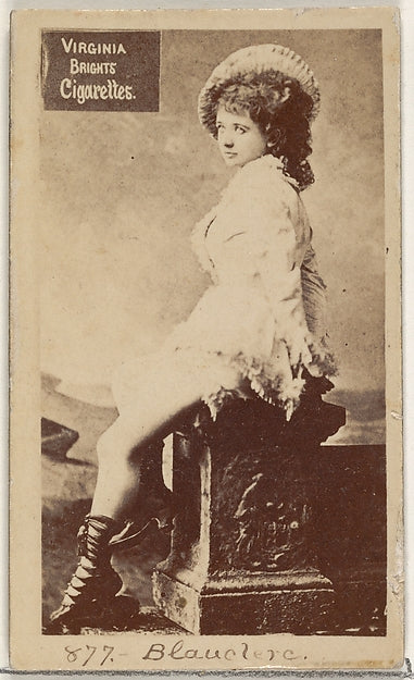 :Card 877 Blauclerc Virginia Brights Cigarettes c1888-16x12"(A3) Poster