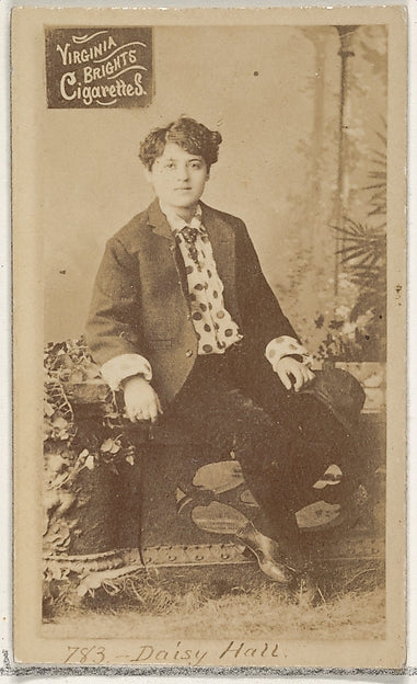 :Card 783 Daisy Hall Virginia Brights Cigarettes c1888-16x12"(A3) Poster