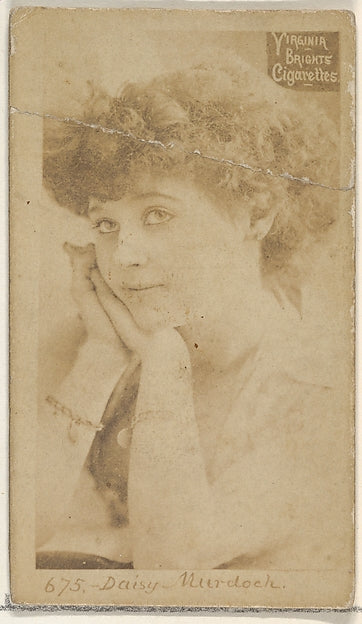 :Card 675 Daisy Murdoch Virginia Brights Cigarettes c1888-16x12"(A3) Poster