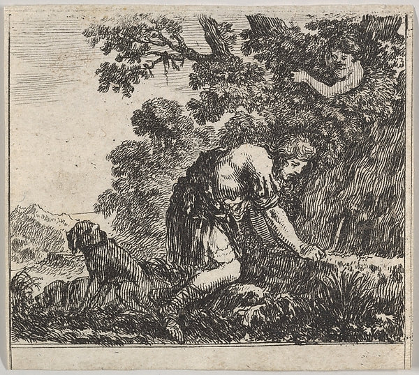 Stefano della Bella :Narcissus from 'Game of Mythology' -16x12"(A3) Poster