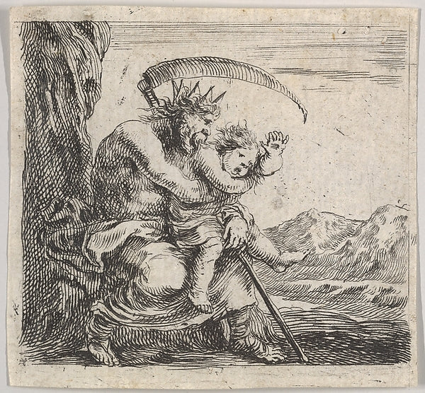 Stefano della Bella :Saturn from 'Game of Mythology' -16x12"(A3) Poster