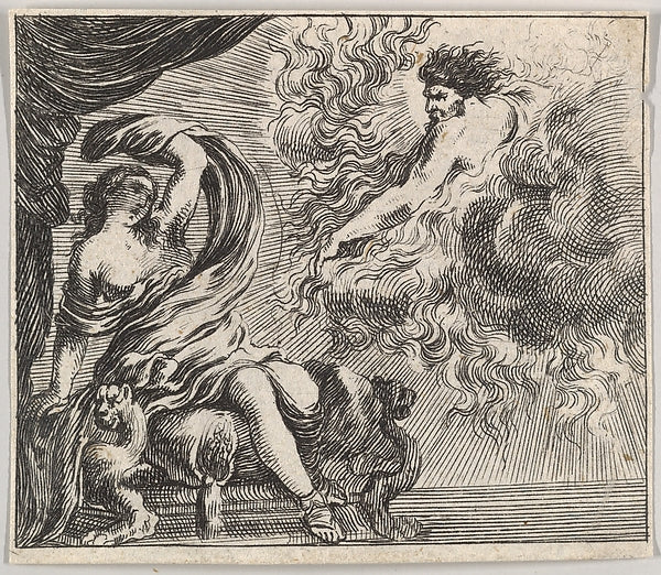 After Stefano della Bella :Jupiter and Semele from 'Game of -16x12"(A3) Poster