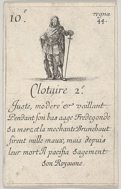 Stefano della Bella :Clotaire 2.-e / Juste moderé... from 'G-16x12"(A3) Poster