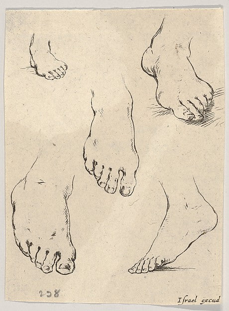 Stefano della Bella :Plate 7: Five feet from 'The Book for L-16x12"(A3) Poster