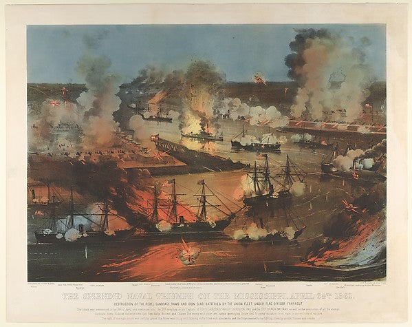 :The Splendid Naval Triumph on the Mississippi April 24th 18-16x12"(A3) Poster