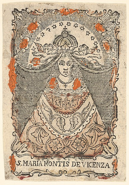 Anonymous, Italian, 18th century:Santa Maria Montis de Vicen-16x12"(A3) Poster