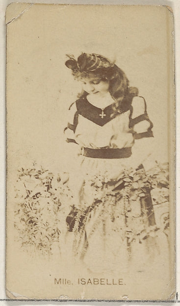 :Mlle. Isabelle Virginia Brights Cigarettes c1888-16x12"(A3) Poster