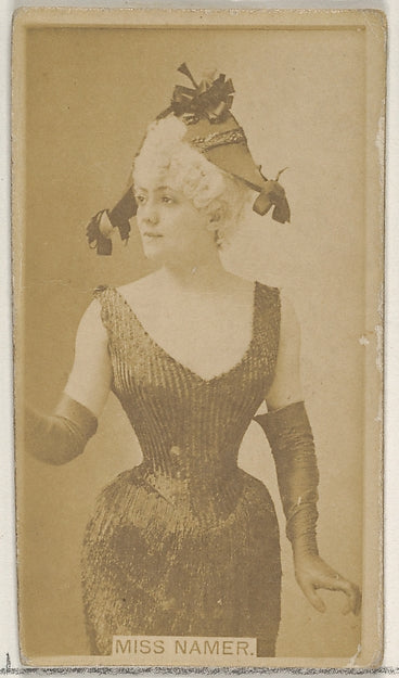 :Miss Namer Virginia Brights Cigarettes c1888-16x12"(A3) Poster