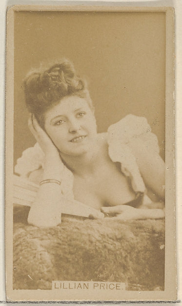 :Lillian Price Virginia Brights Cigarettes c1888-16x12"(A3) Poster