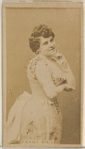 :Fanny Rice Virginia Brights Cigarettes c1888-16x12"(A3) Poster