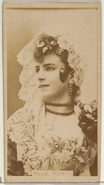 Allen & Ginter:Mlle. Rositi Virgina Brights Cigarettes c1888-16x12"(A3) Poster