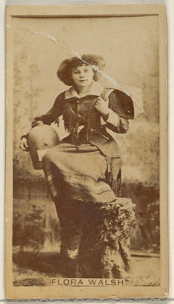 :Flora Walsh Virginia Brights Cigarettes c1888-16x12"(A3) Poster