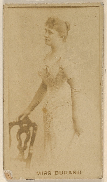 :Miss Durand Virginia Brights Cigarettes c1888-16x12"(A3) Poster