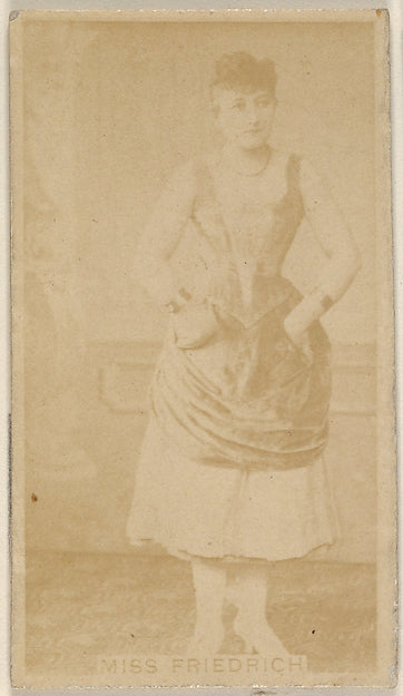 :Miss Friedrich Virginia Brights Cigarettes c1888-16x12"(A3) Poster