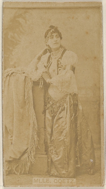 :Mlle. Goetz Virginia Brights Cigarettes c1888-16x12"(A3) Poster