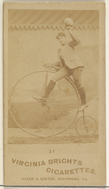 :Card 31 from the Girl Cyclists series for Virginia Brights -16x12"(A3) Poster