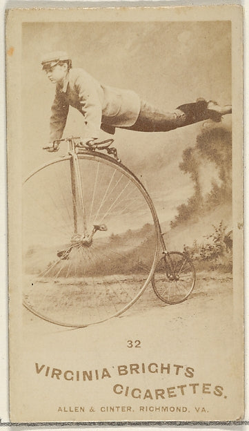 :Card 32 from the Girl Cyclists series for Virginia Brights -16x12"(A3) Poster