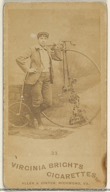 :Card 33 from the Girl Cyclists series for Virginia Brights -16x12"(A3) Poster