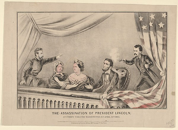 :The Assassination of President Lincoln at Ford's Theatre Wa-16x12"(A3) Poster