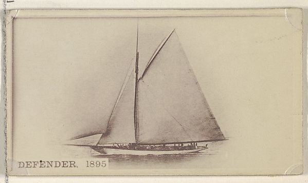:Defender 1895 from the Famous Ships series for Virginia Bri-16x12"(A3) Poster
