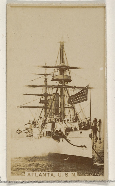 :Atlanta U.S.N. from the Famous Ships series for Virginia Br-16x12"(A3) Poster