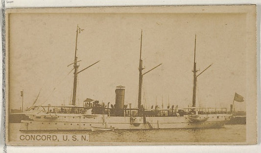 :Concord U.S.N. from the Famous Ships series for Virginia Br-16x12"(A3) Poster