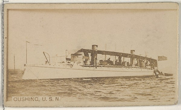 :Cushing U.S.N. from the Famous Ships series for Virginia Br-16x12"(A3) Poster