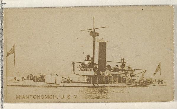 :Miantonomoh U.S.N. from the Famous Ships series for Virgini-16x12"(A3) Poster