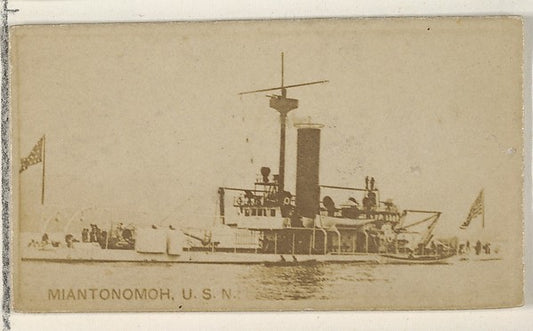 :Miantonomoh U.S.N. from the Famous Ships series for Virgini-16x12"(A3) Poster