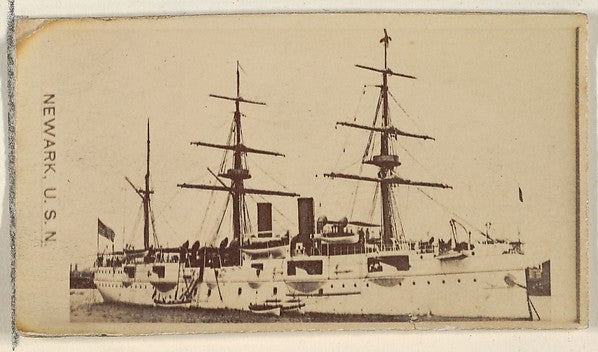 :Newark U.S.N. from the Famous Ships series for Virginia Bri-16x12"(A3) Poster