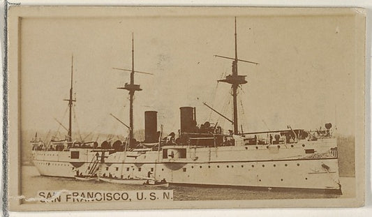 :San Francisco U.S.N. from the Famous Ships series for Virgi-16x12"(A3) Poster
