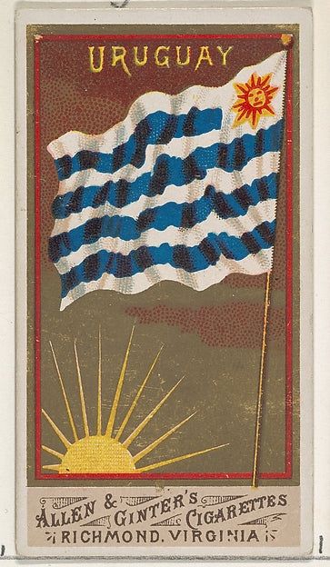 :Uruguay from Flags of All Nations Series 1 for Allen & Gint-16x12"(A3) Poster