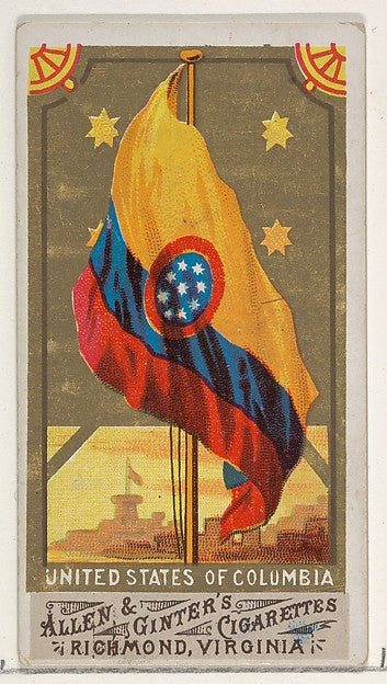 :United States of Columbia from Flags of All Nations Series-16x12"(A3) Poster