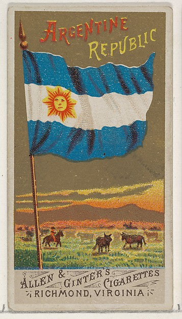 :Argentine Republic from Flags of All Nations Series 1 for A-16x12"(A3) Poster