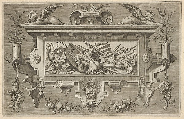 Veelderhande cierlijcke Compartementen profitelijck voor Schil,  Poster Print Wall Art