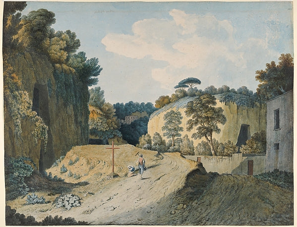Thomas Jones:A Road in a Gorge near Naples 1782-16x12"(A3) Poster