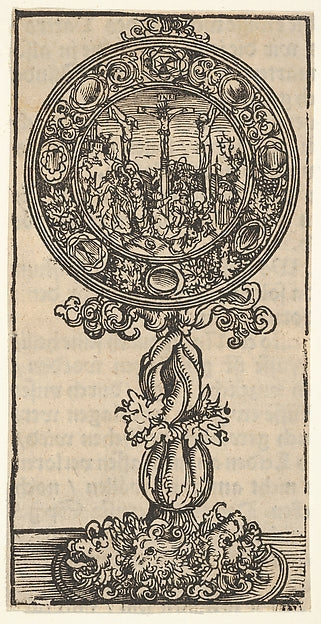 Lucas Cranach the Elder:A Silver-Gilt Pacifical with a Cruci-16x12"(A3) Poster