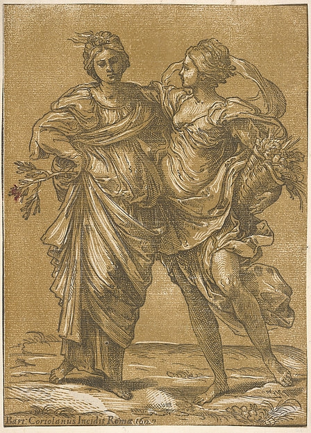 Two women representing the alliance of Peace and Abundance 162,  Poster Print Wall Art